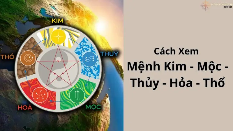 Cách xem mệnh kim mộc thủy hỏa thổ